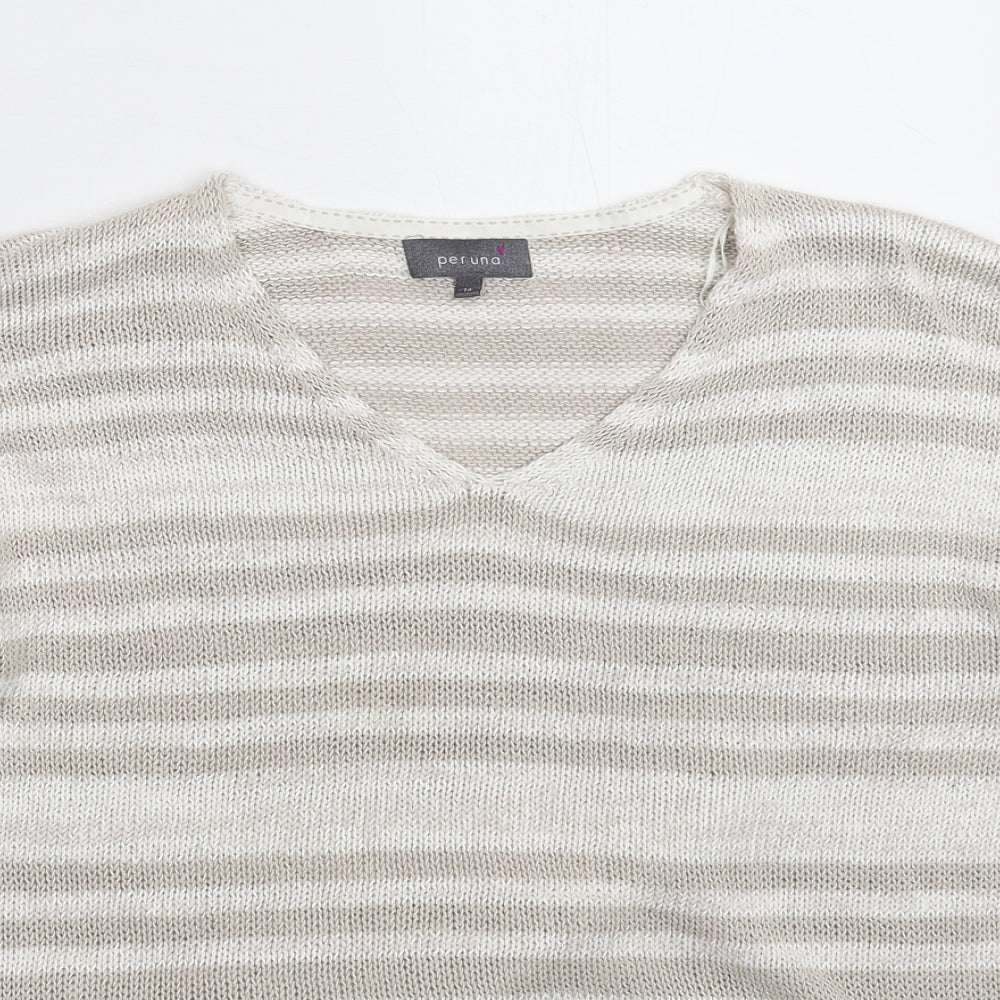 Womens UK Size 14 Per Una Grey Pullover Jumper