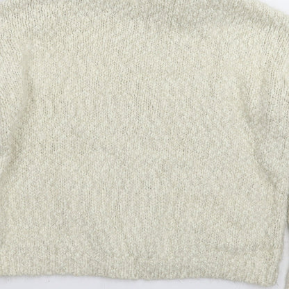 Womens UK Size 12 NEXT White Pullover Jumper