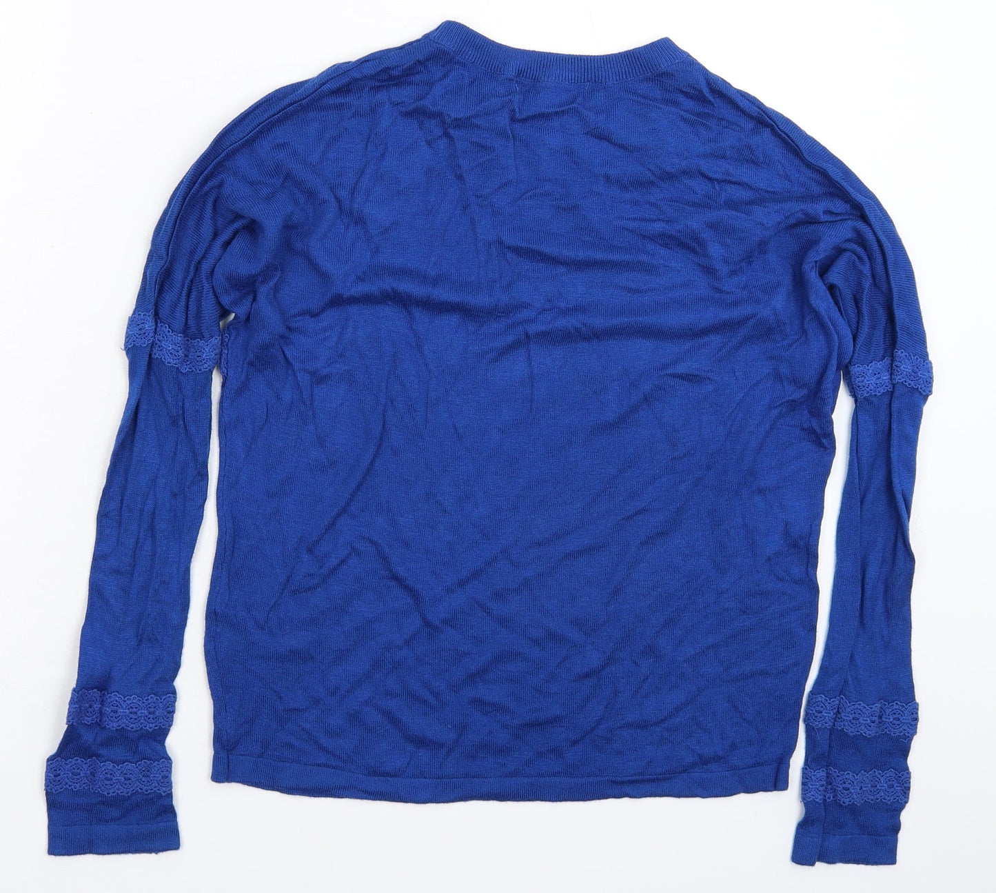 Womens UK Size S Marks and Spencer Blue Pullover Jumper