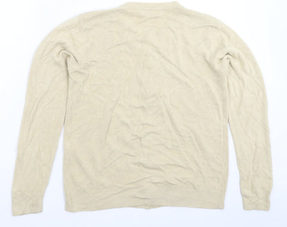 Womens UK Size M Bonmarché Beige Cardigan Jumper