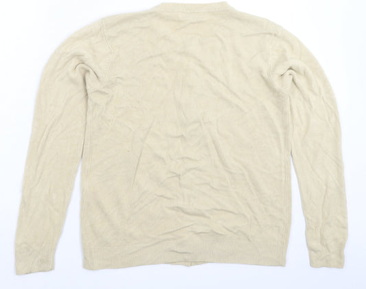 Womens UK Size M Bonmarché Beige Cardigan Jumper