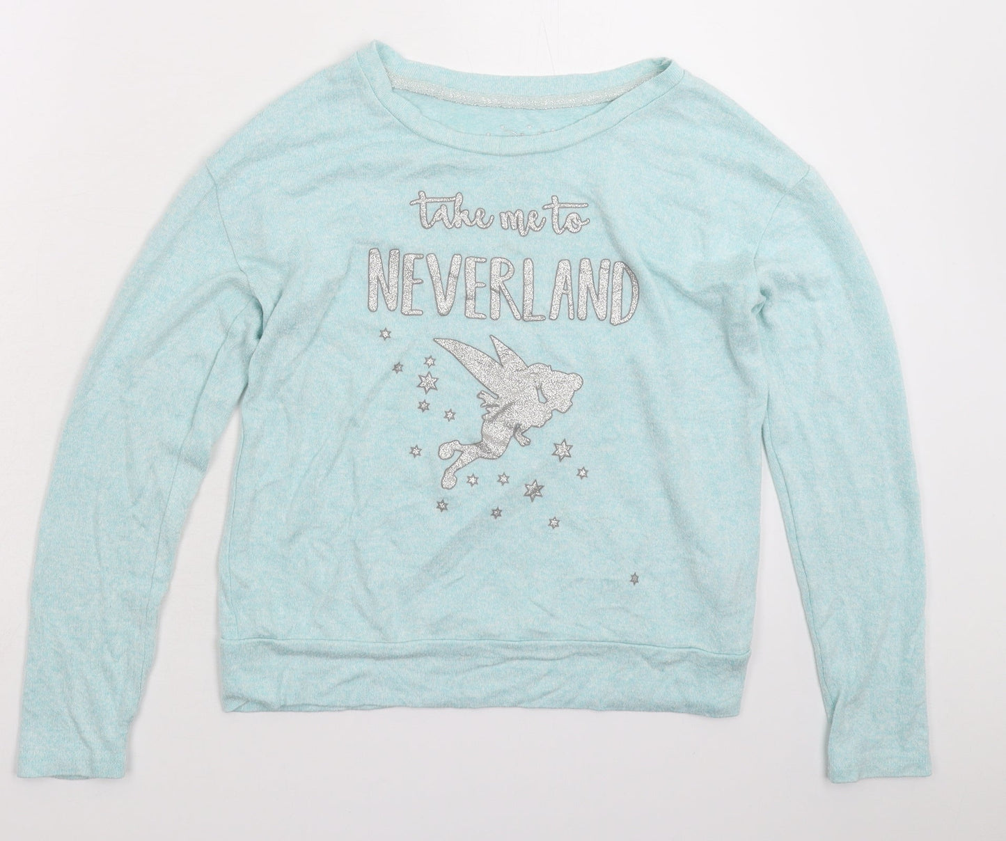 Womens UK Size 8 Disney Blue Pullover Jumper