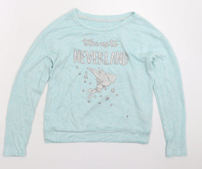 Womens UK Size 8 Disney Blue Pullover Jumper