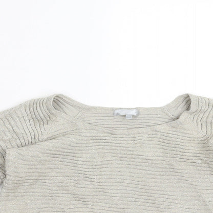 zazie Womens Beige   Pullover Jumper Size L