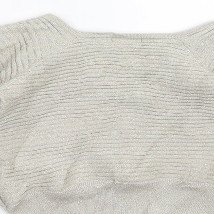 zazie Womens Beige   Pullover Jumper Size L