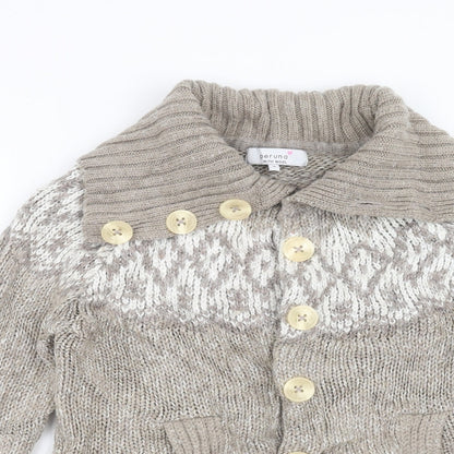 Womens UK Size M Marks and Spencer Beige Cardigan Jumper