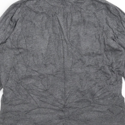 Linea Womens Grey  Knit Pullover Jumper Size S