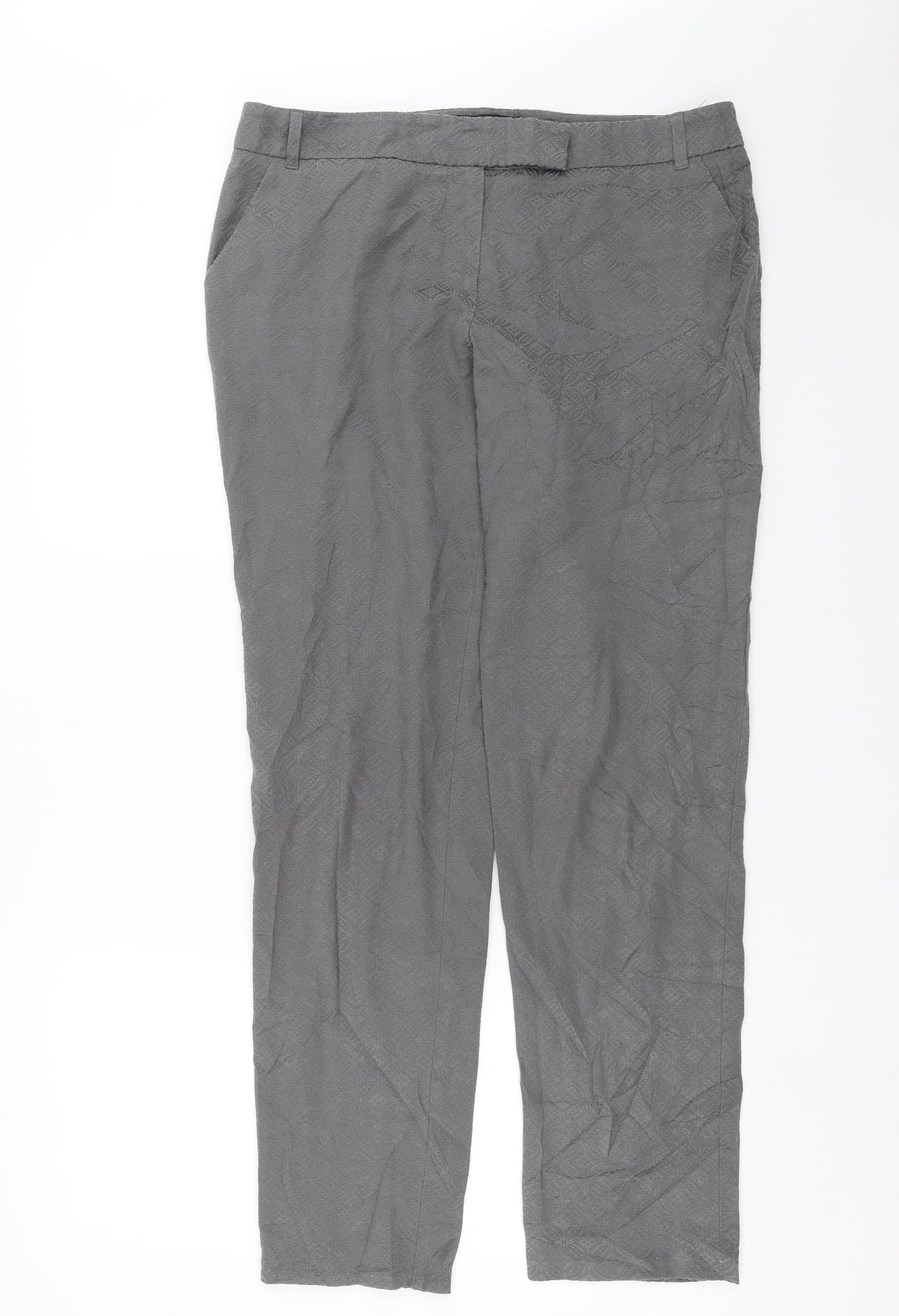 Womens UK Size 12 NEXT Regular Fit  Grey Trousers