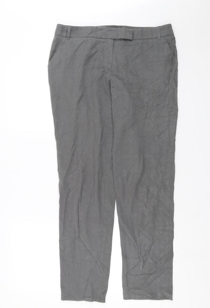 Womens UK Size 12 NEXT Regular Fit  Grey Trousers