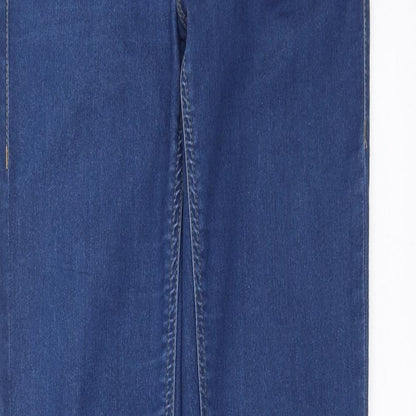 Topshop Womens Blue  Denim Skinny Jeans Size 24 in L30 in