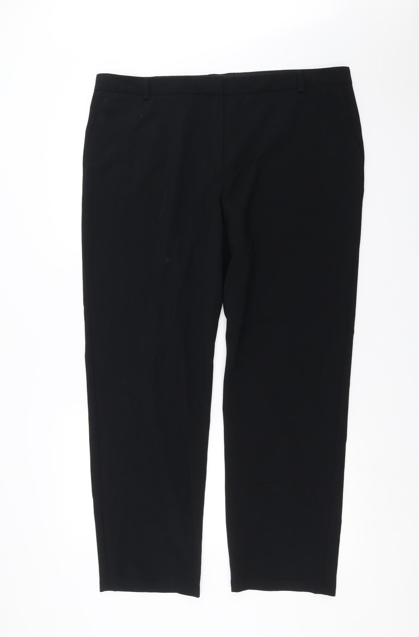 Womens UK Size 40 in Preworn Regular Fit  Black Trousers