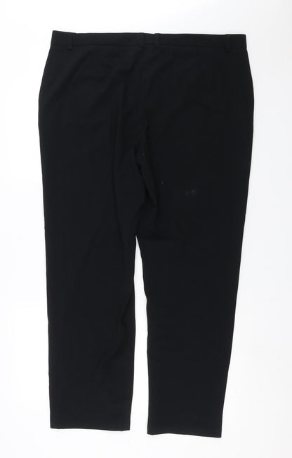 Womens UK Size 40 in Preworn Regular Fit  Black Trousers