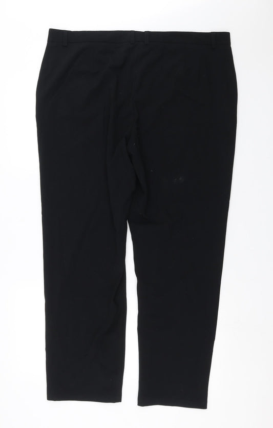 Womens UK Size 40 in Preworn Regular Fit  Black Trousers