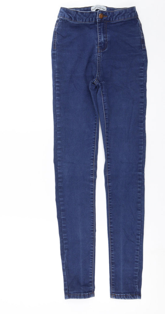 New Look Womens Blue  Denim Skinny Jeans Size 8 L29 in