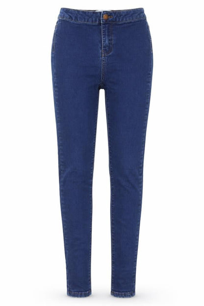 Womens UK Size 8 New Look Extra-Slim Fit Skinny Blue Jeans
