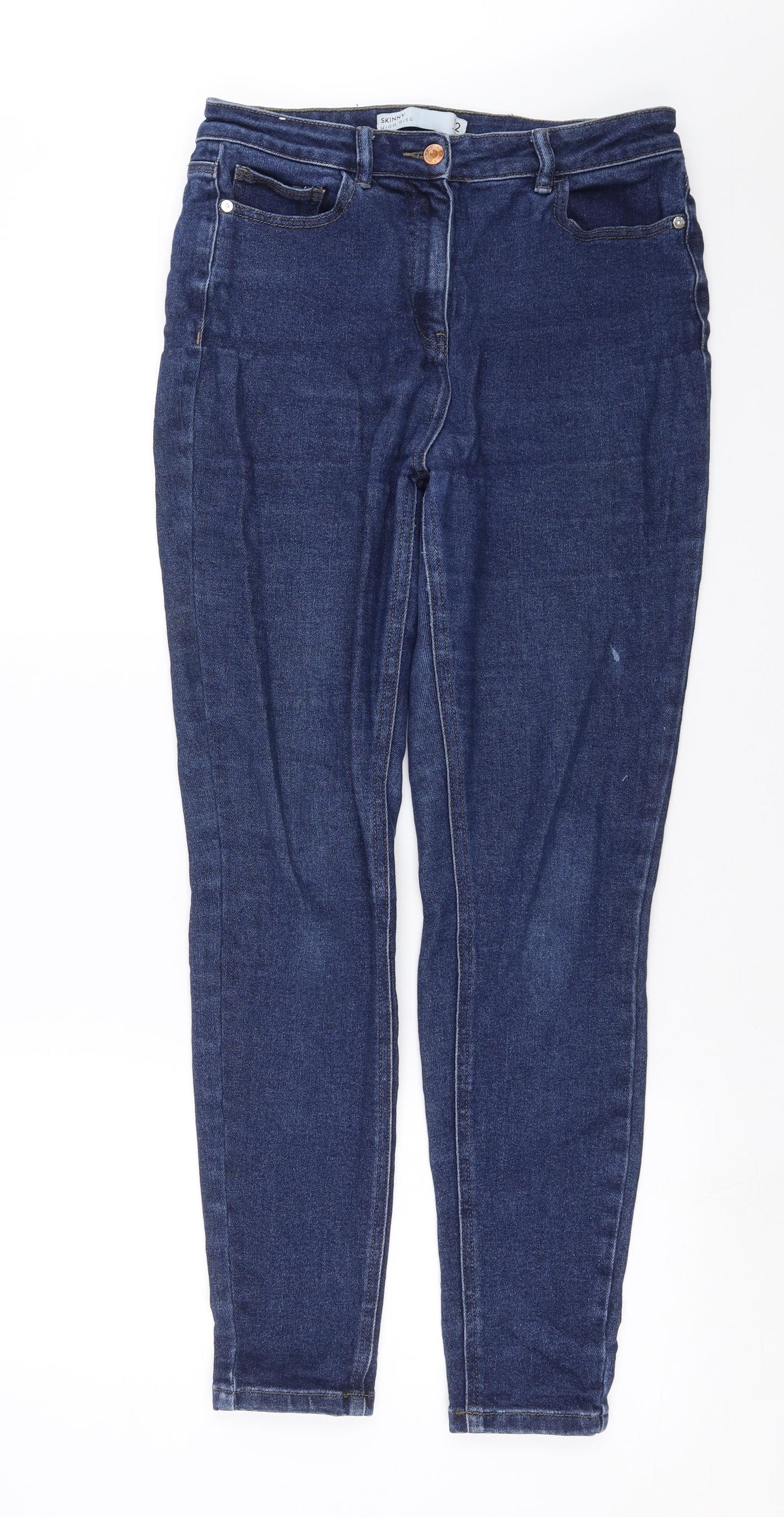 NEXT Womens Blue  Denim Skinny Jeans Size 12 L28 in