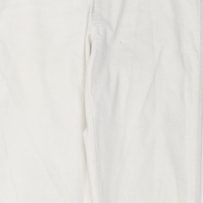 F&F Womens White  Denim Skinny Jeans Size 10 L30 in