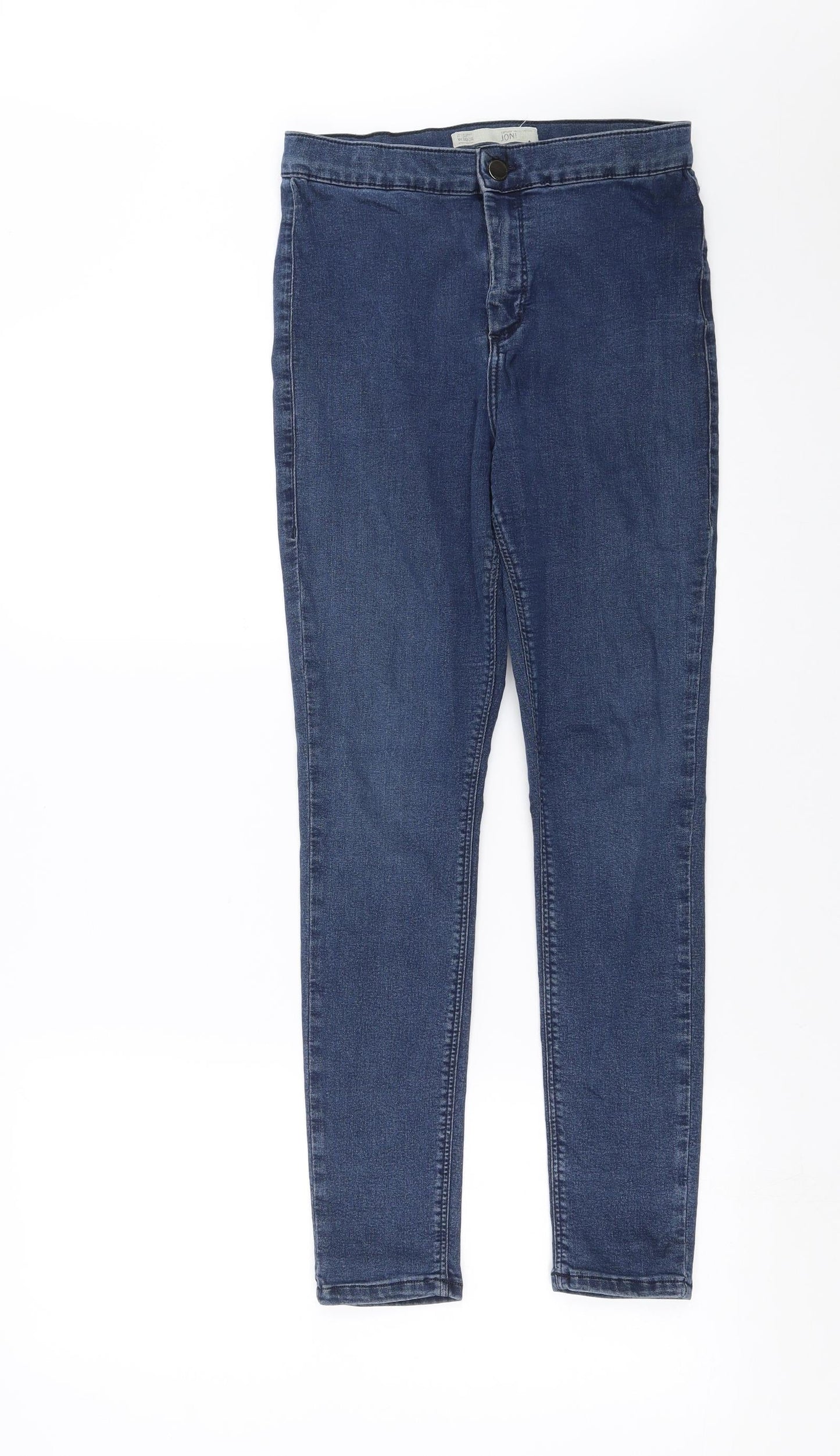 Topshop Womens Blue  Denim Skinny Jeans Size 26 in L27 in