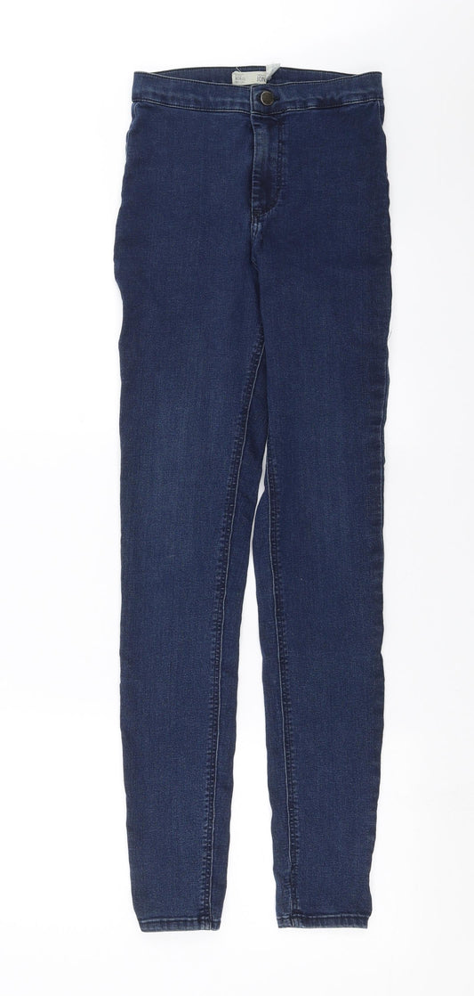 Topshop Womens Blue  Denim Skinny Jeans Size 26 in L30 in