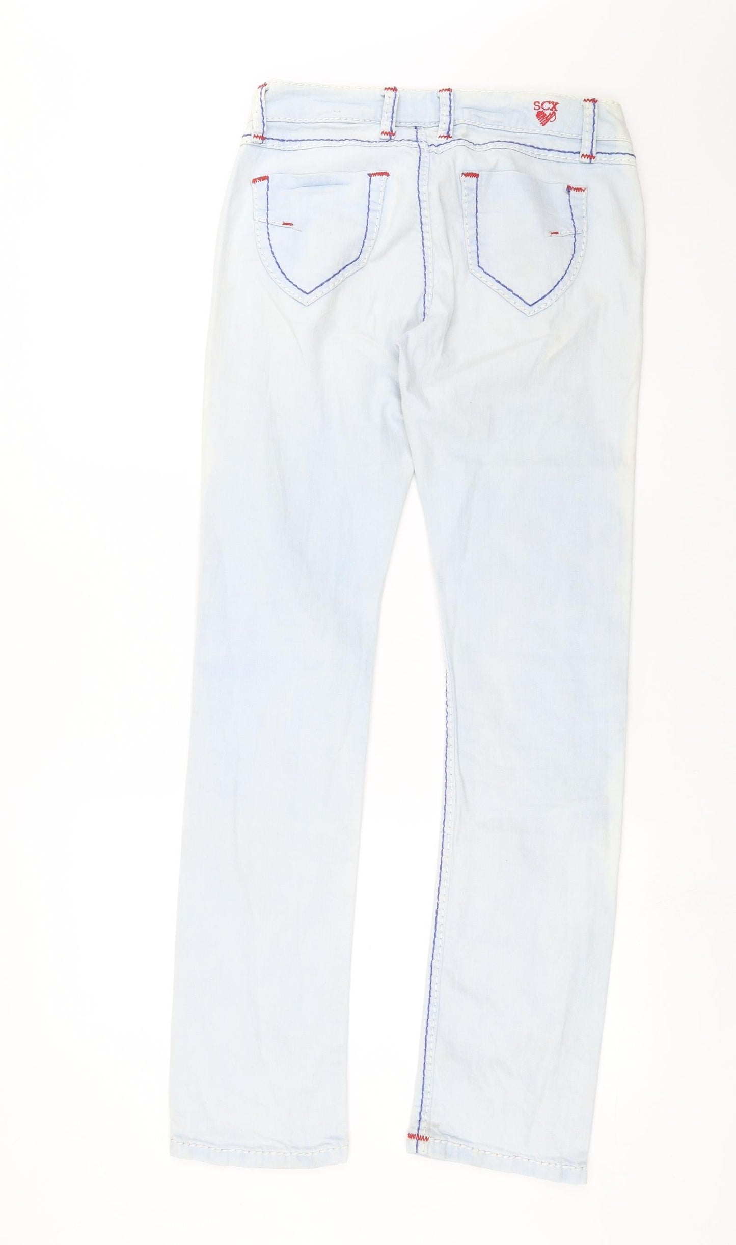 Soccx Womens Blue  Denim Straight Jeans Size 29 in L32 in