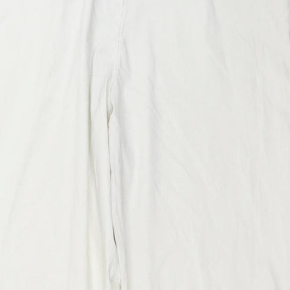 Niama Womens White   Trousers  Size 34 in L28 in