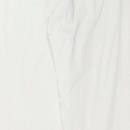 Niama Womens White   Trousers  Size 34 in L28 in