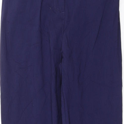 Helena Vera Womens Blue   Cropped Trousers Size 28 in L24 in