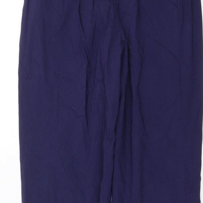 Helena Vera Womens Blue   Cropped Trousers Size 28 in L24 in