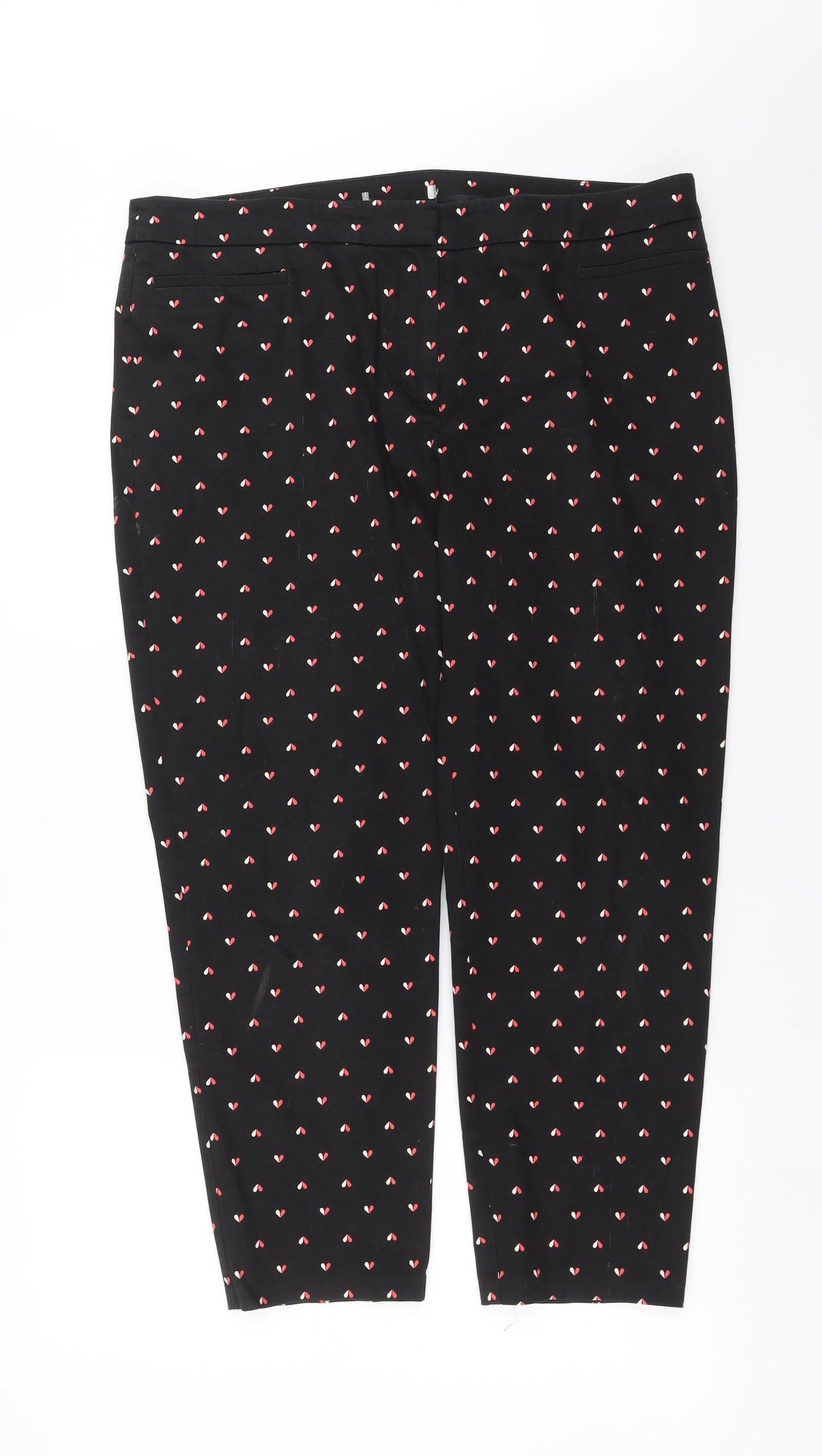 Womens UK Size 36 in Preworn Regular Fit  Black Trousers