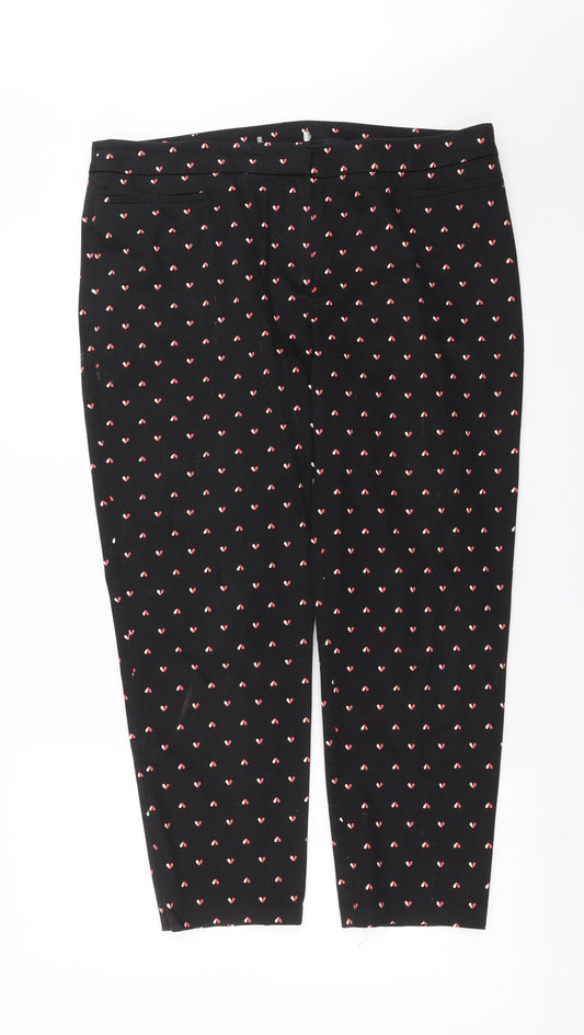 Womens UK Size 36 in Preworn Regular Fit  Black Trousers