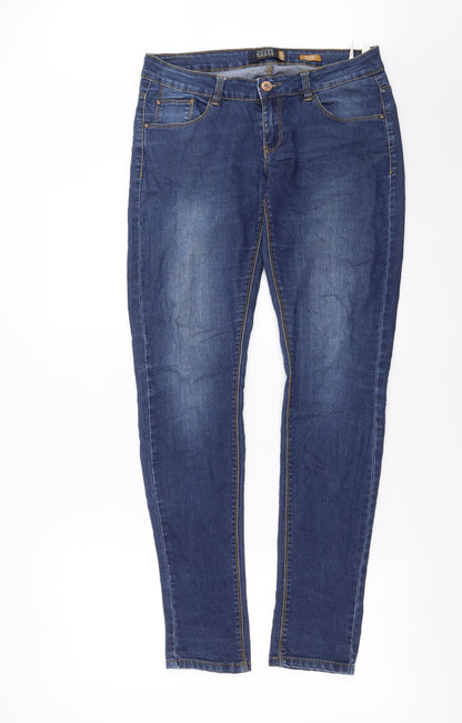 Womens UK Size 10 House Extra-Slim Fit Skinny Blue Jeans