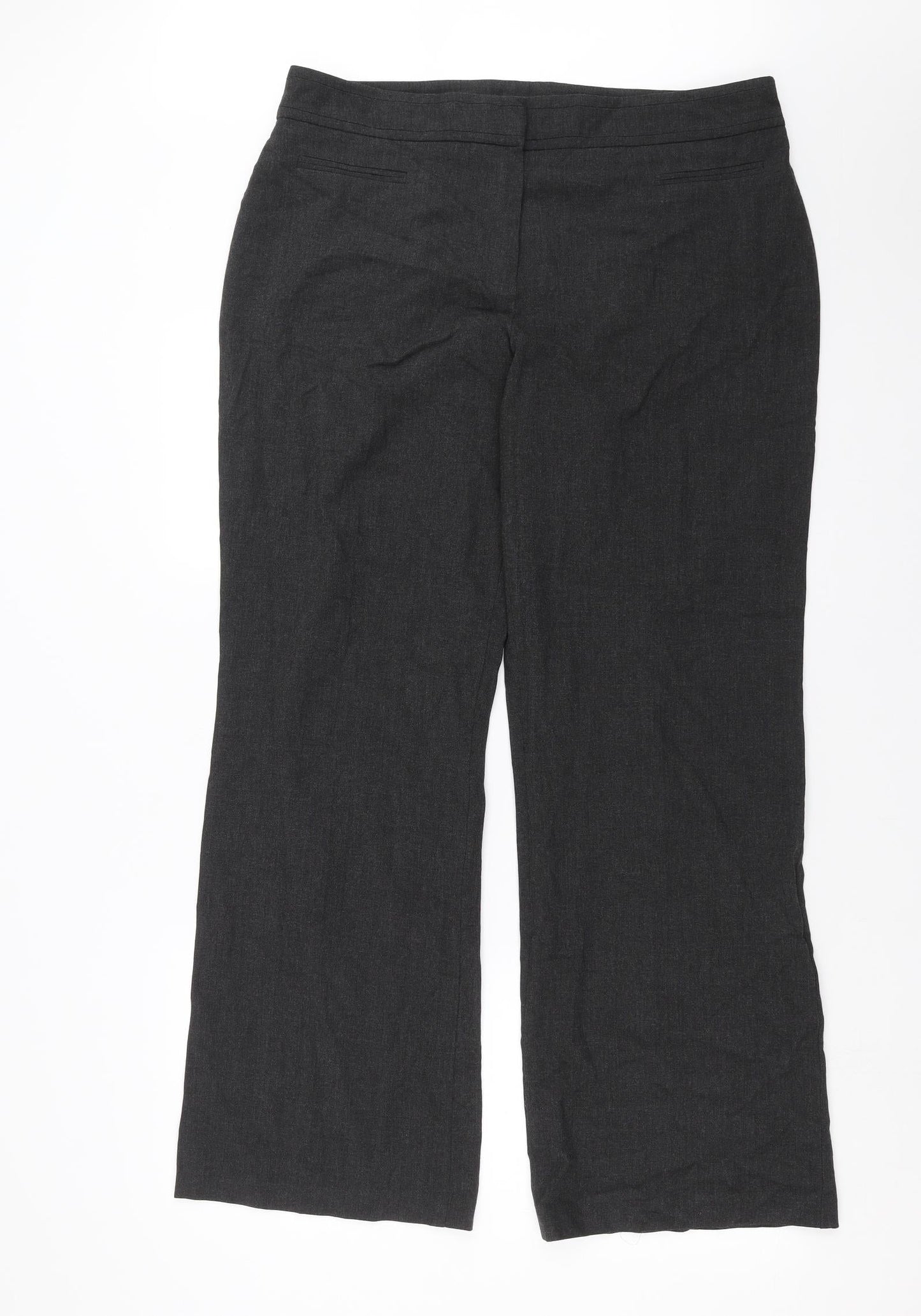 Womens UK Size 18 Marks and Spencer Regular Fit  Grey Trousers