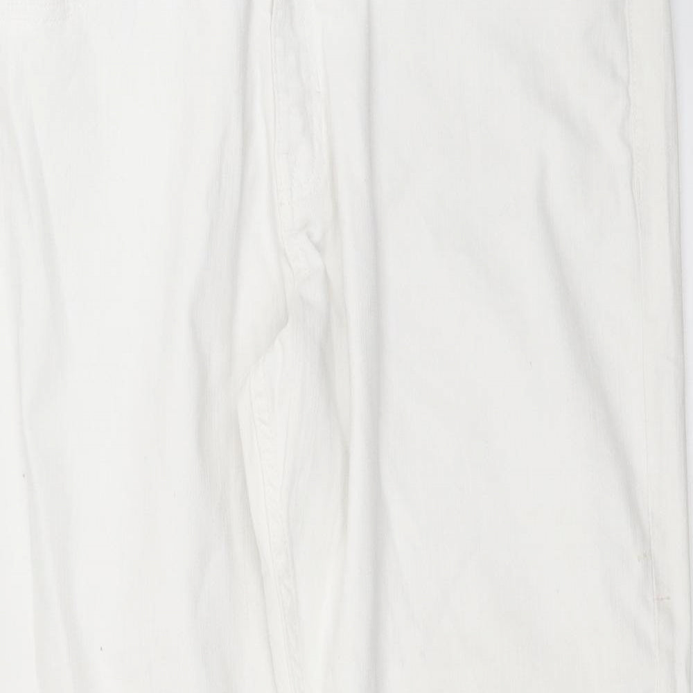 Womens UK Size 38 in Preworn Relaxed Fit Skinny White Jeans