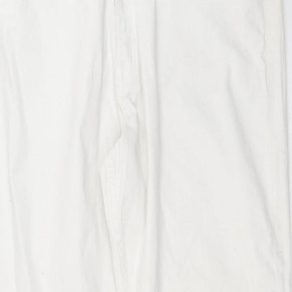 Womens UK Size 38 in Preworn Relaxed Fit Skinny White Jeans