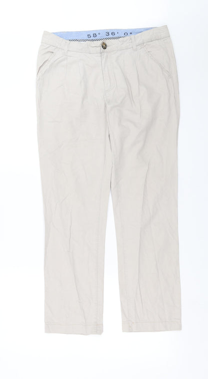 Race Marine Womens Beige   Trousers  Size 10 L28 in