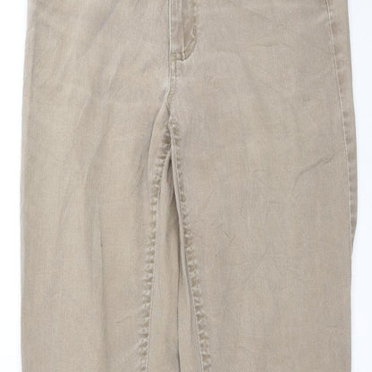 Womens UK Size 8 Angels Regular Fit Straight Beige Jeans