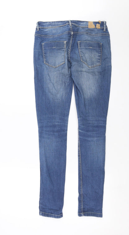 Womens UK Size 8 House Denim Slim Fit Straight Blue Jeans