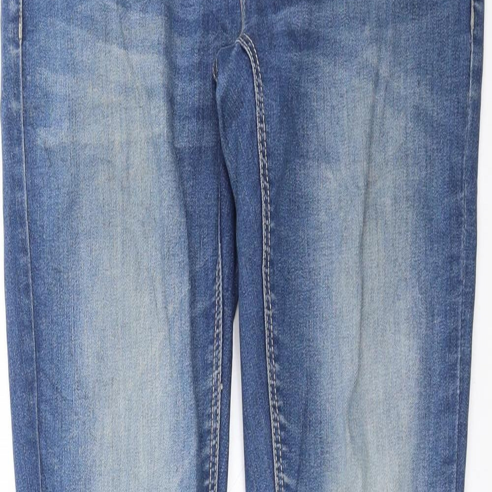 Womens UK Size 8 House Denim Slim Fit Straight Blue Jeans