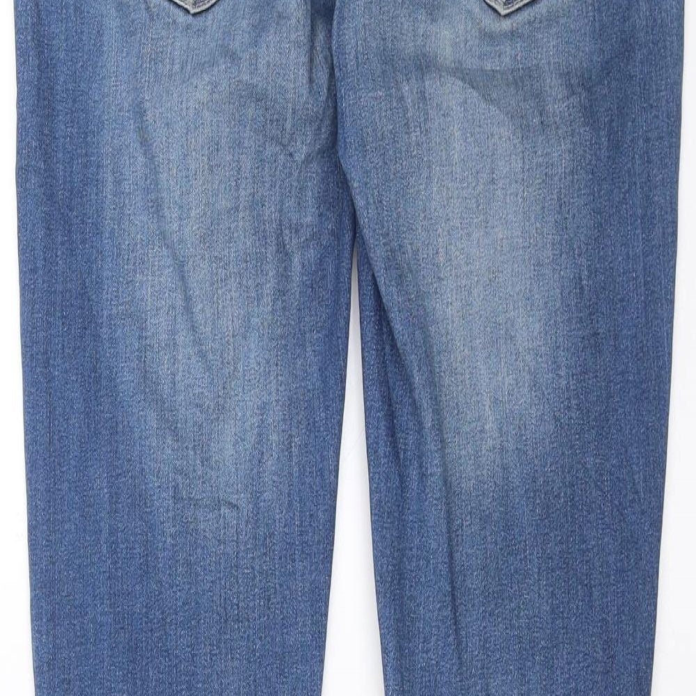 Womens UK Size 8 House Denim Slim Fit Straight Blue Jeans