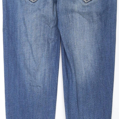 Womens UK Size 8 House Denim Slim Fit Straight Blue Jeans