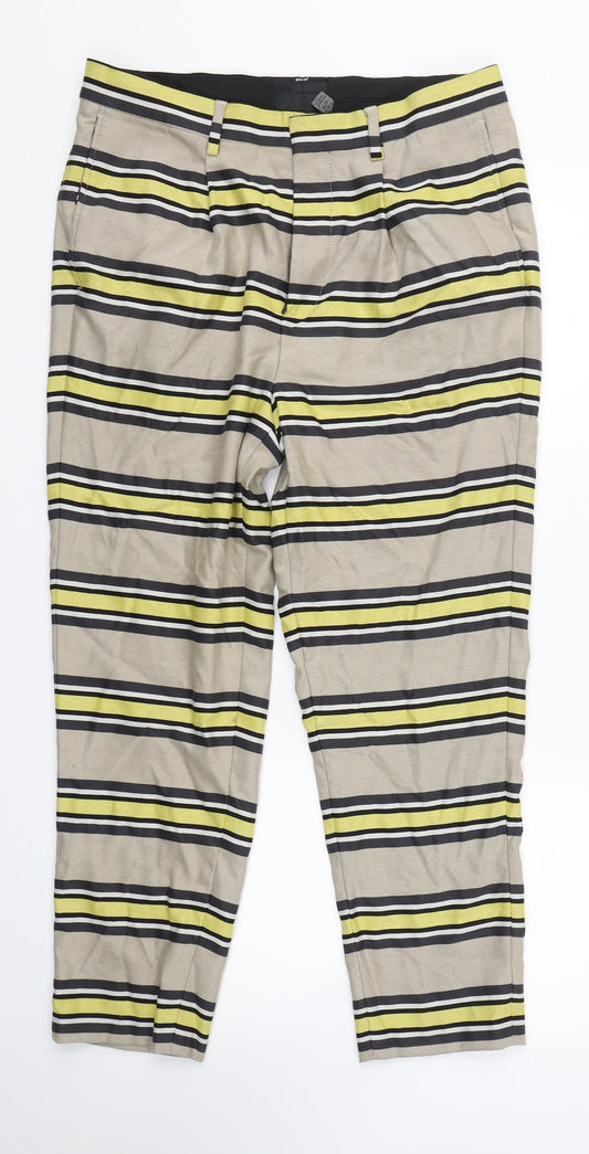 Womens UK Size 32 ASOS Regular Fit  Beige Trousers
