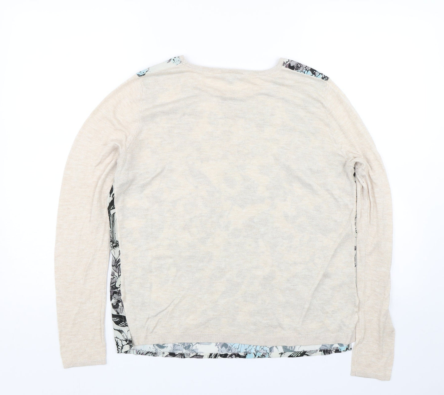 Womens UK Size M Warehouse Beige Pullover Jumper