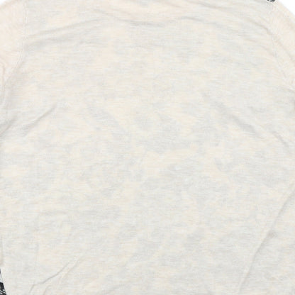 Womens UK Size M Warehouse Beige Pullover Jumper