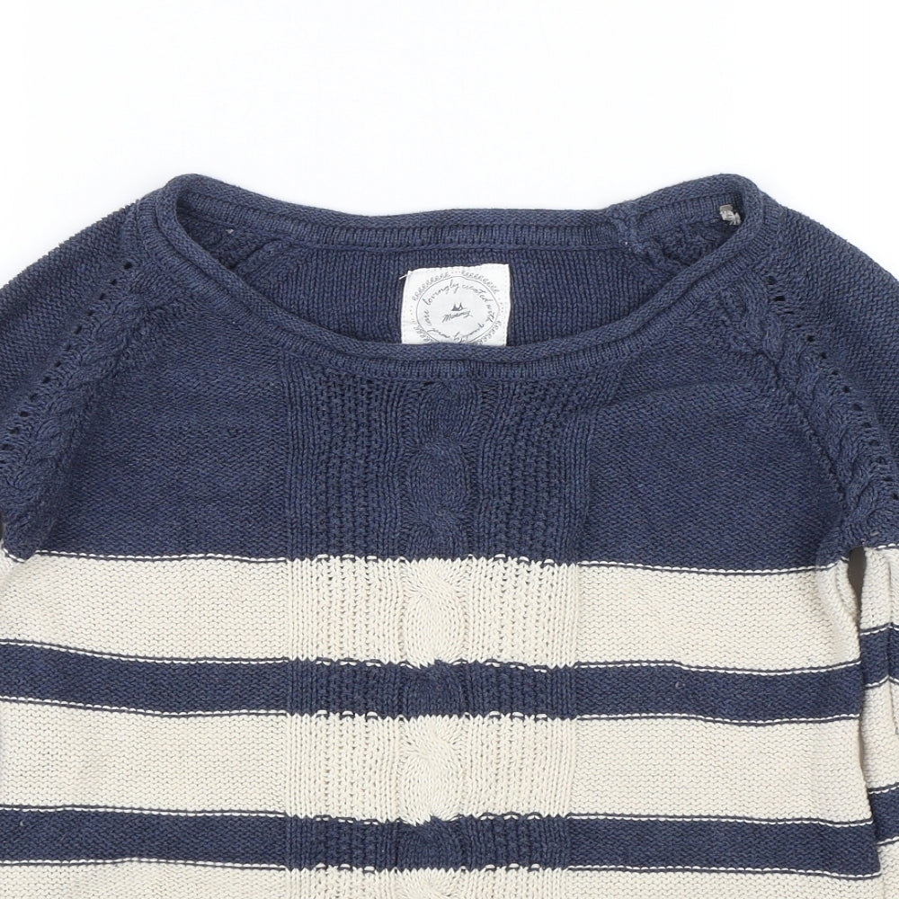 Debenhams Womens Blue Striped  Pullover Jumper Size 10