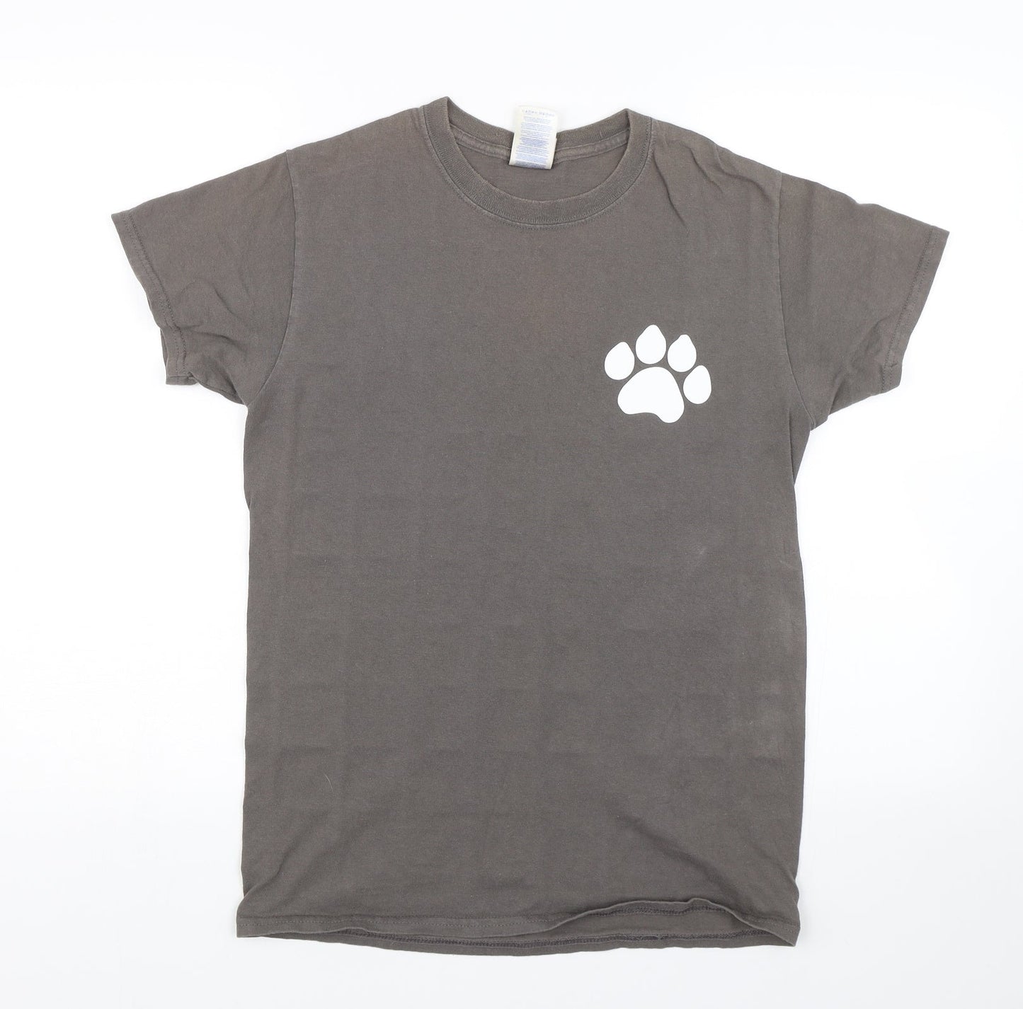 Gildan Womens Grey   Basic T-Shirt Size S  - Animal Care