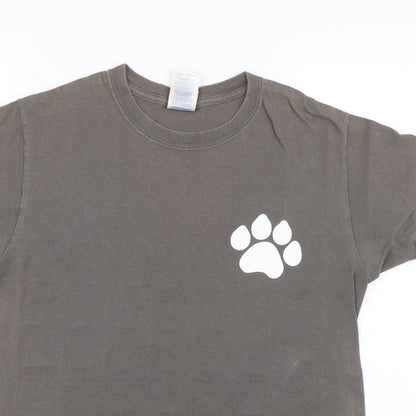 Gildan Womens Grey   Basic T-Shirt Size S  - Animal Care