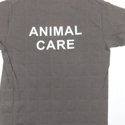 Gildan Womens Grey   Basic T-Shirt Size S  - Animal Care