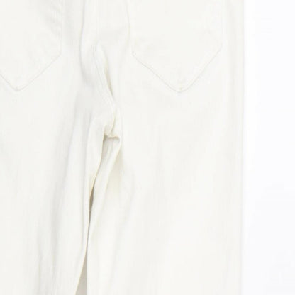 New Look Womens White  Denim Skinny Jeans Size 6 L24 in