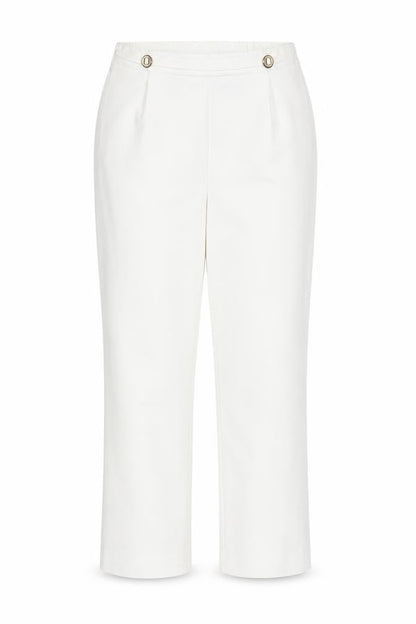 Bonmarché Womens White Trousers Size 12 L24 in