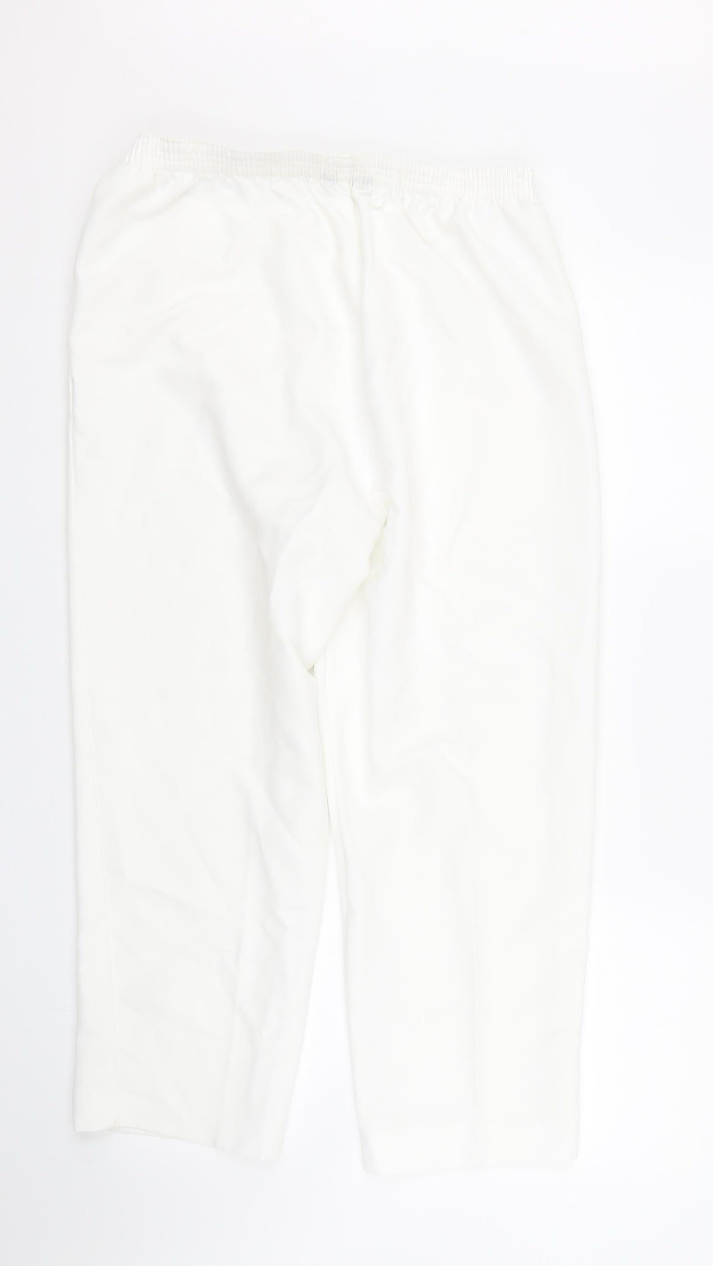 BM Womens White   Trousers  Size 12 L24 in